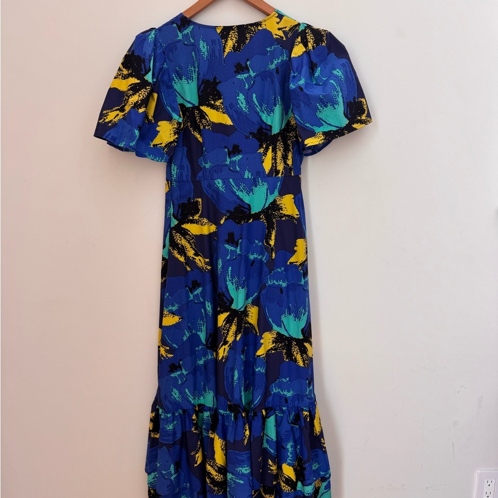 RARE Christopher John Rogers Target Blue Floral Maxi Dress NWT 6 FIRM - Picture 4 of 7
